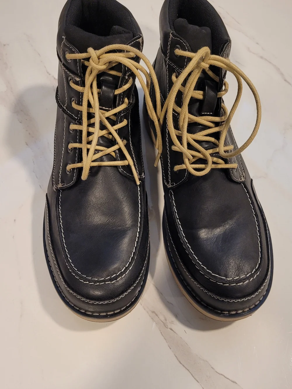 Dexter Black Chukka Boots with Tan Laces